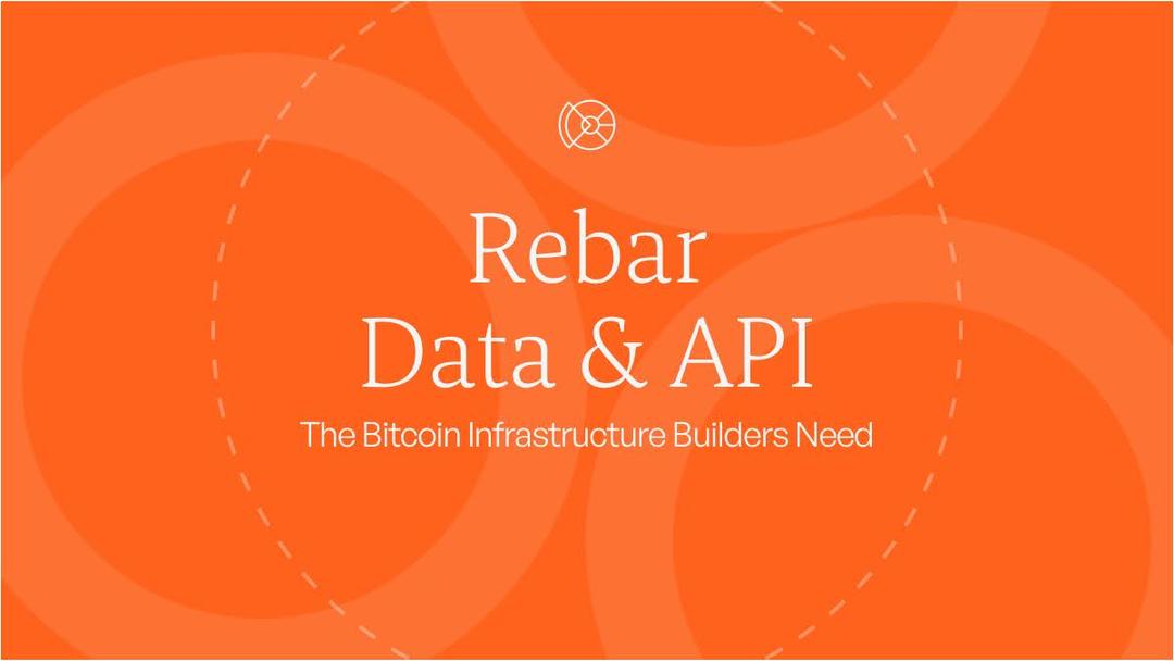 Rebar Data and Rebar API: The Bitcoin Infrastructure Builders Need